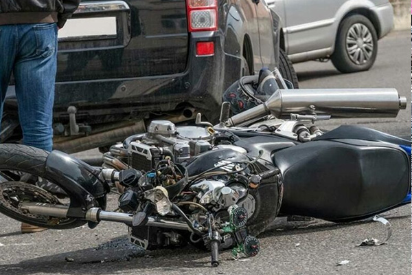Accident damaged bike